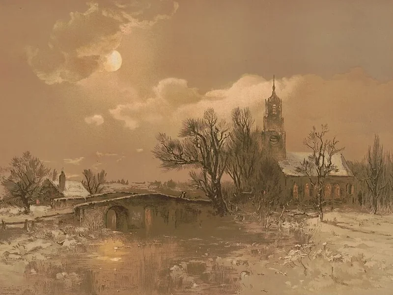 1848-George Herbert McCord - Chiaro di luna in inverno